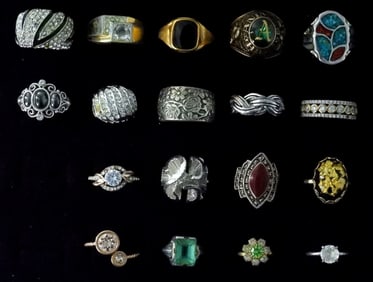 18 Assorted Rings