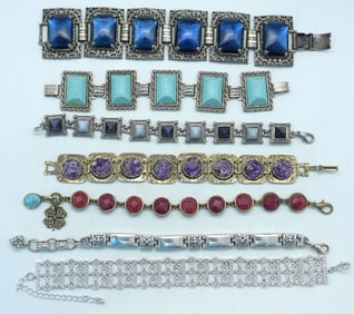 7 Linked Bracelets