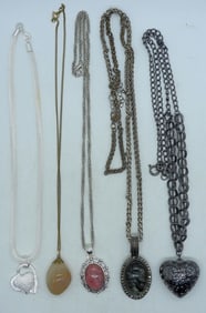5 Necklaces With Pendants