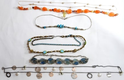 (6) Beaded Necklaces