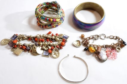 (5) Multi Colored Bracelets