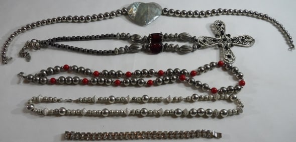 (4) Necklaces (1) Bracelet