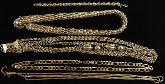 (4) Necklaces (1) Bracelet