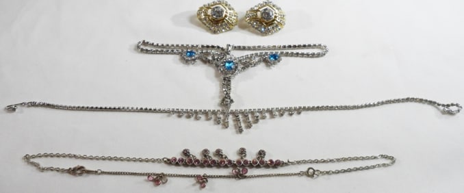 Faux Diamond Jewelry Lot