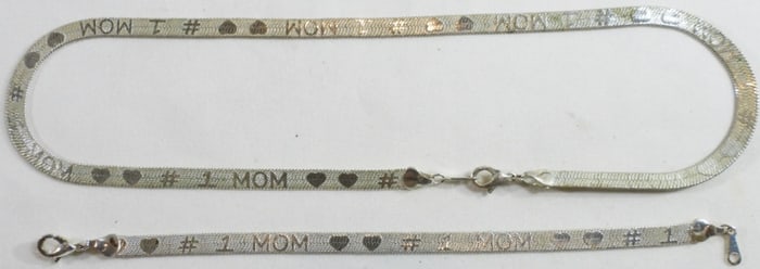 #1 Mom Necklaces And Bracelet