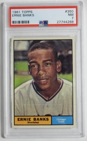 PSA 1961 TOPPS Ernie Banks #350