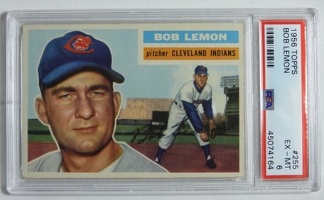 PSA 1956 TOPPS Bob Lemon #255