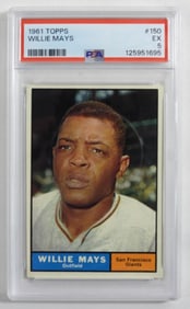 PSA 1961 TOPPS Willie Mays #150