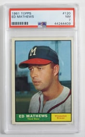 PSA 1961 TOPPS Ed Mathews #120