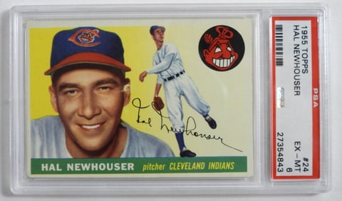 PSA 1955 TOPPS Hal Newhouser #24