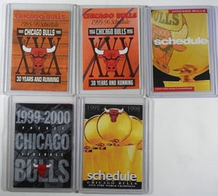 5 Chicago Bulls Schedule Cards
