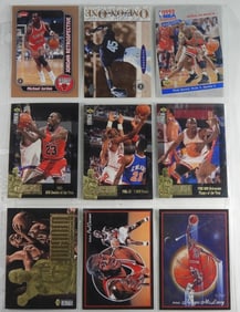 Sheet of Mixed Michael Jordan Cards