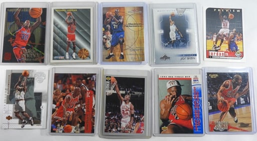 10 Mixed Michael Jordan Cards