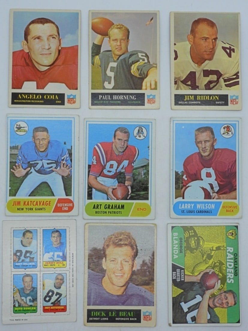 9 TOPPS Football Cards (1 of 2)