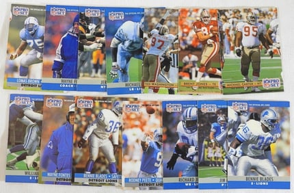 14 1990s NFL Pro Set Cards
