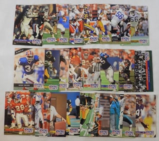 25 1990s NFL Pro Set Cards Mixed Teams