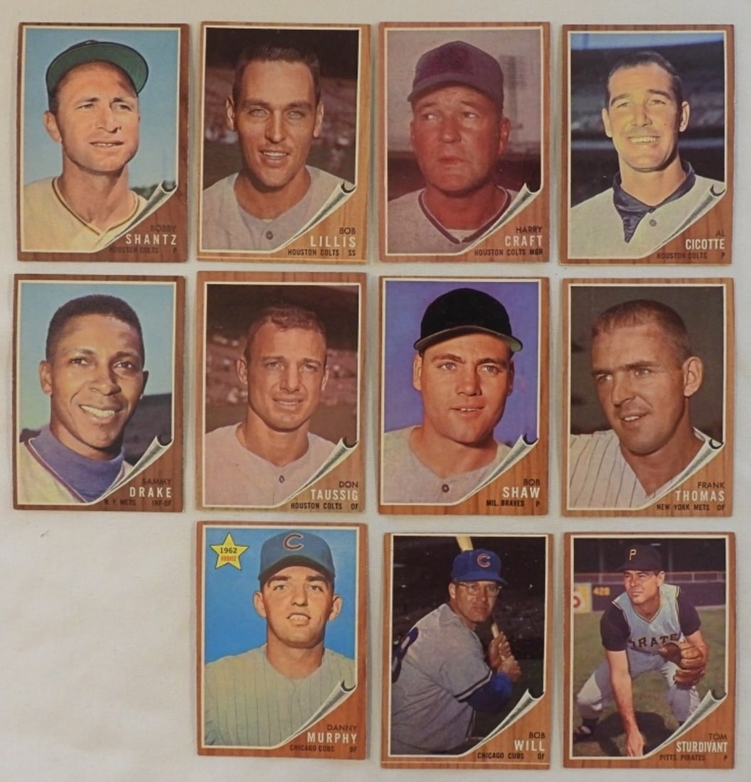 1962 TOPPS Mixed Teams Baseball Card Lot 11 (1 of 2)