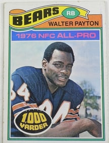 1976 Walter Payton Football Card