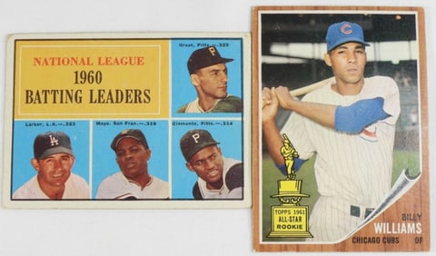 1962 Billy Williams/ 1960 NL Batting Leaders