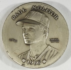 1986 Paul Molitor Annual Collectors Coin