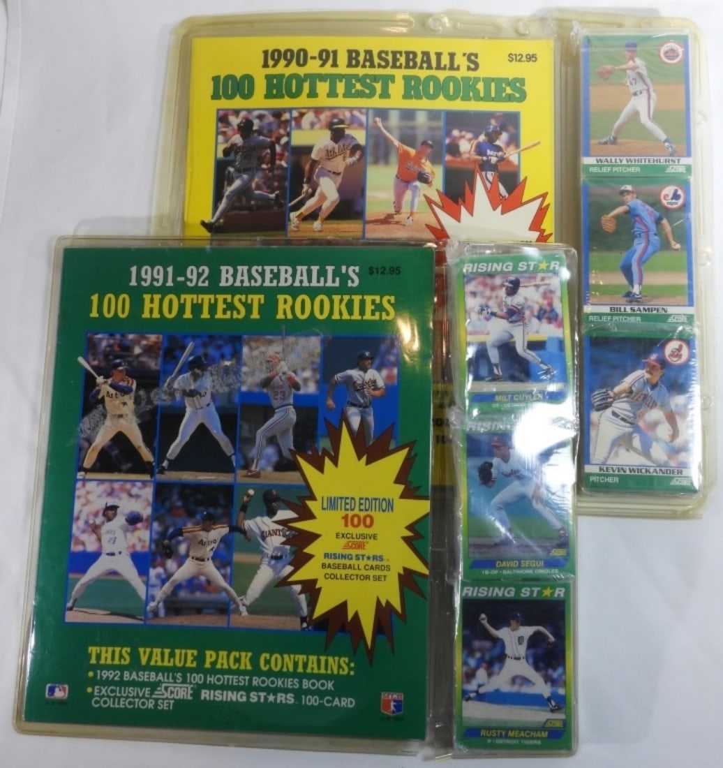 (2)Sets Of Baseball's 100 Hottest Rookies (1 of 3)