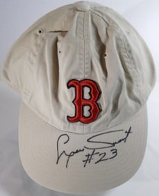 Boston Red Sox Hat Signed