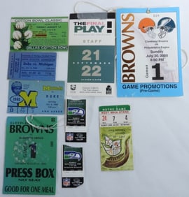(9) Mixed Lot Of Football Tickets