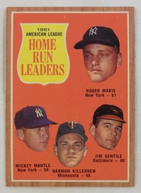 1961 American League Home Run Leaders Card