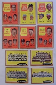 1961 TOPPS Leaders and Team Cards