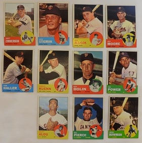 TOPPS 1963 Assorted Baseball Lot Of 11