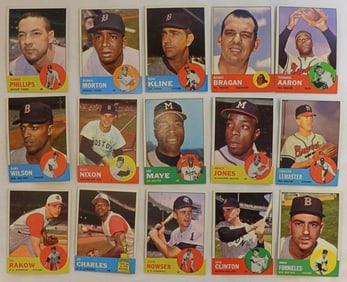 TOPPS 1963 Assorted Baseball Lot Of 15