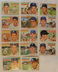 1956 TOPPS Baseball Lot of 14