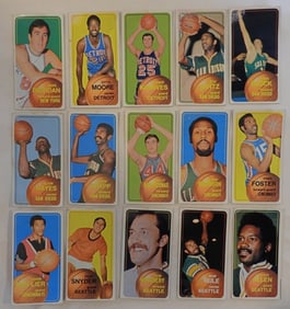 1970 TOPPS Basketball Lot Of 15