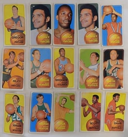 1970 TOPPS Basketball Lot Of 15