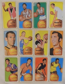 1970 TOPPS Basketball Lot Of 12