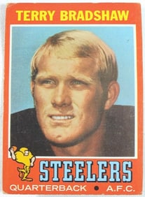 1971 Terry Bradshaw Football Card
