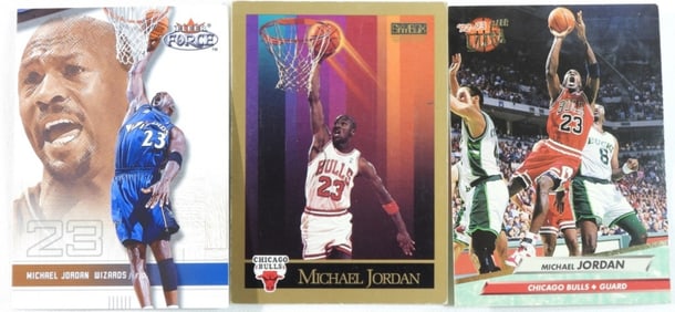 3 Michael Jordan Basketball Cards