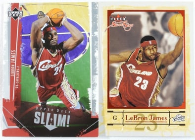 2 Lebron James Basketball Cards