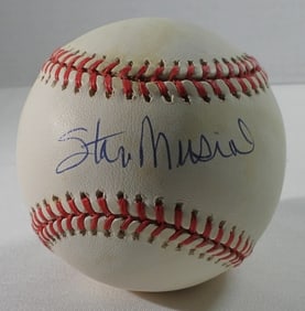 Stan Musical Signed Baseball Card