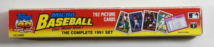 1991 TOPPS Micro Baseball Cards