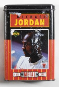1996 Michael Jordan 4 All Metal Card Tin