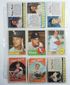 Roger Marris And Yogi Berra Baseball Set
