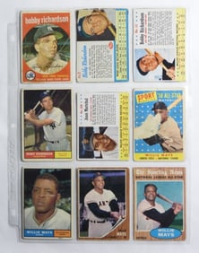 Bobby Richard And Willie Mays Baseball Cards