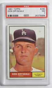 1961 TOPPS Don Drysdale #260