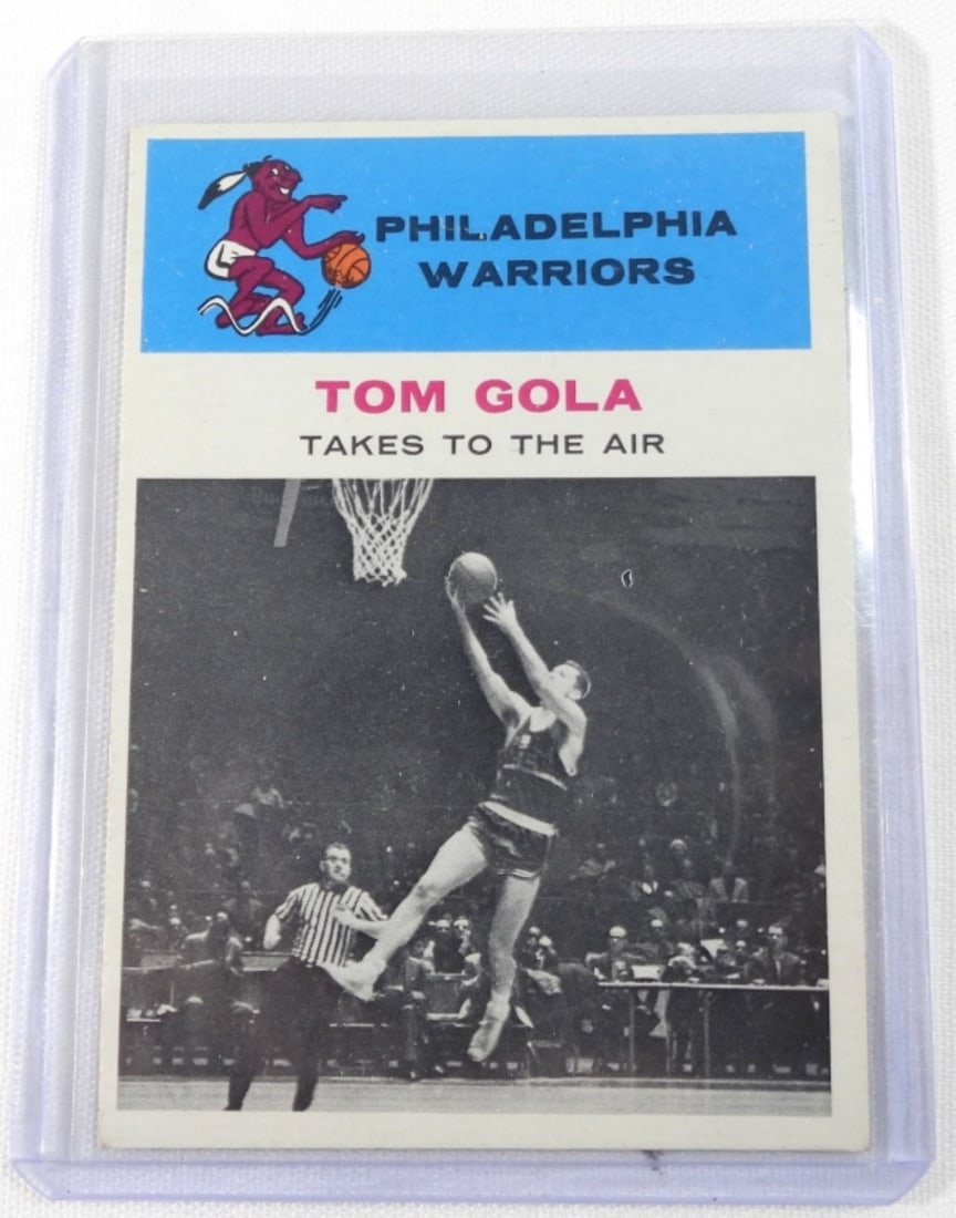 1961 Tom Gola Basketball Card: Fleer #51 Fair to Good Condition