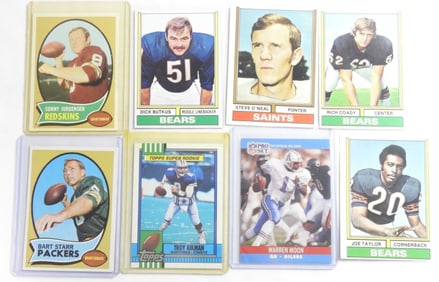 Lot of 8 Football Cards
