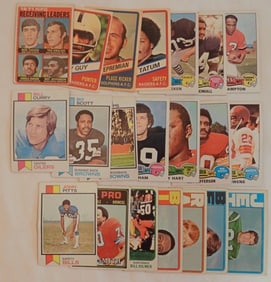 1970s TOPPS Football Mixed Teams Lot Of 21