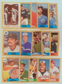 1987 TOPPS  Baseball Cards Lot Of 15