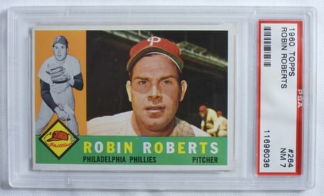 PSA 1960 TOPPS Robin Roberts #264