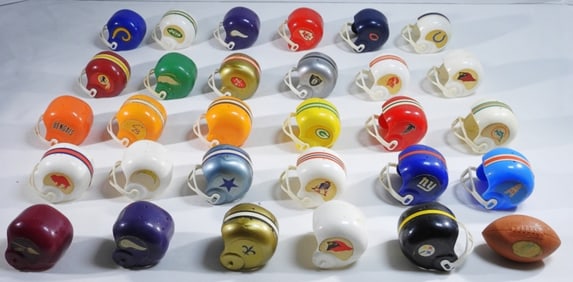 Vintage Mini NFL Gum Ball Machine Helmets